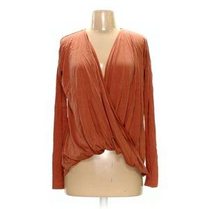 Abercrombie & Fitch Orange Surplice Top